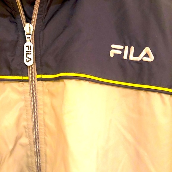 NEW FILA Gray & Black Wind Jacket-Size 2XB - Picture 3 of 8